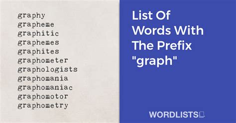 words with the prefix graph.